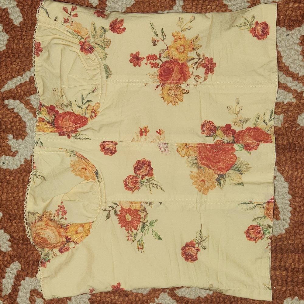Danielle Bernstein by weworewhat floral underwire Corset top size 10